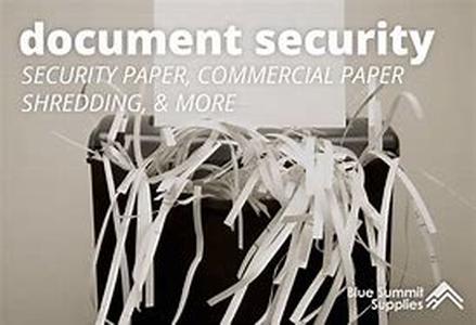 Document Security  Not Just Paper Shredding