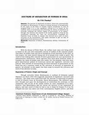 Supreme Court of India with reference to the doctrine of Separation of Powers