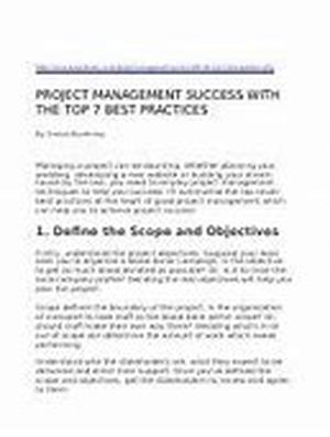 Project Management - Winning the Project