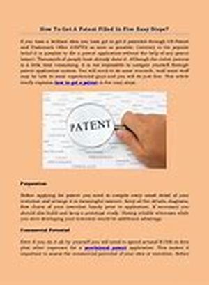 How to Get a Patent