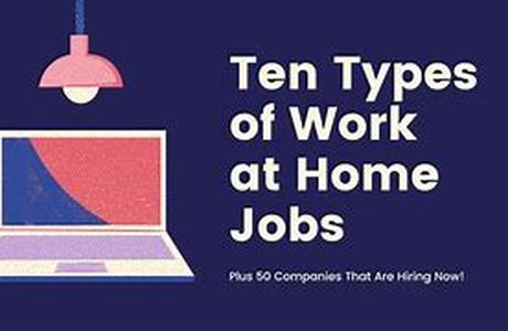 Different Types of Work at Home Opportunities