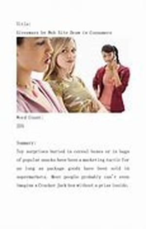 Giveaways by Web Site Draw in Consumers