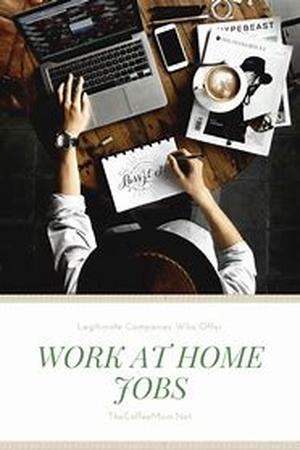 Legit Work at Home Jobs