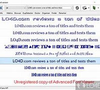 Advanced Font Viewer - A Lever That Strengthens Your Creative Effort