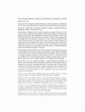 Computer Ergonomics And The Workplace:  Its Not A Matter Of Sitting Up Straight