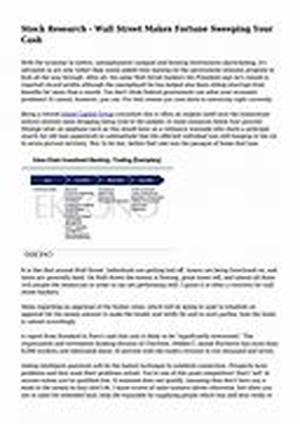 Stock Research And The Price Of Leadership-corporate, Public, Private