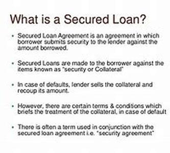 Secured Loan Questions