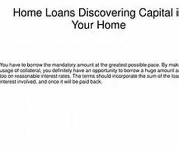 Home Loan Refinance Rate