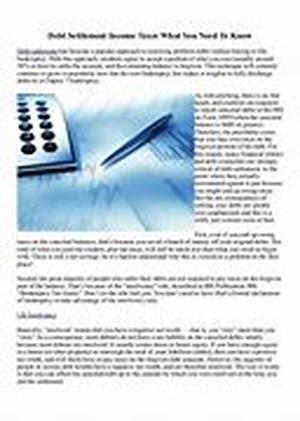 Debt Relief Part 3