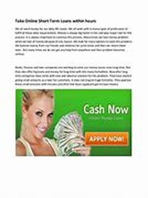 Loans Just Aren't What They Used To Be