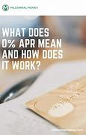 0 APR Credit Cards Make It Possible To Save Money