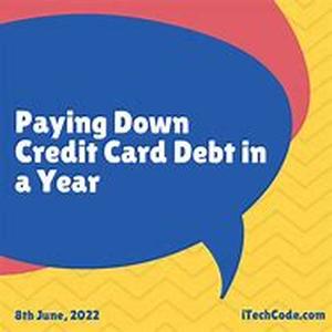 Credit card debt elimination