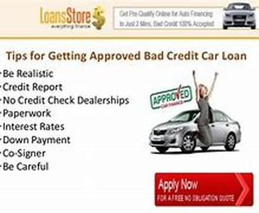 Car Loans After Bankruptcy - 3 Tips On Financing Your Car With Bad Credit