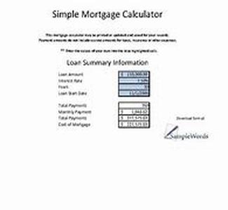 Mortgage Calculator And Interest Rates