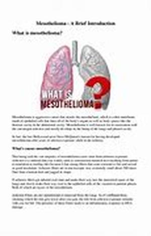 Mesothelioma And Asbestos - The Killer Connection