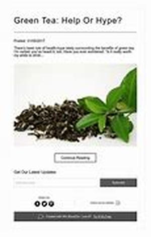 Green Tea A Healthy Alternative To Soda