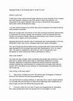 Blogging - Is It Worth The Effort For The Home Business Entrepreneur