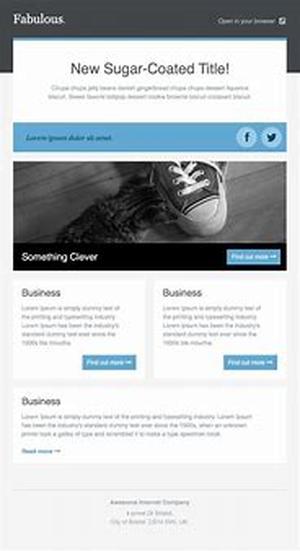 Email Newsletter Templates: Text
