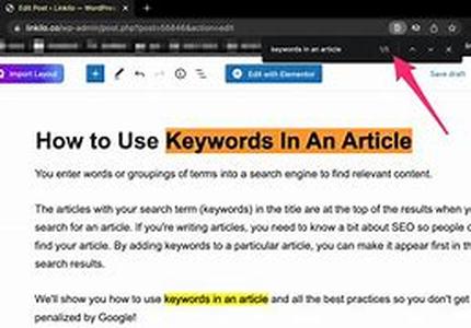 Keywords Shape the Success of a Web Site