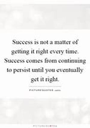 Successfollow the well-beaten path
