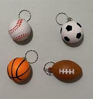 Sports And Sophistication Expressed In Keychains