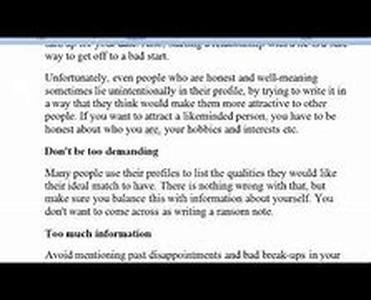 Writing A Online Dating Profile  Does Your Dating Profile Suck