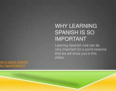 Learning Spanish Part Six : More On Conversation Classes